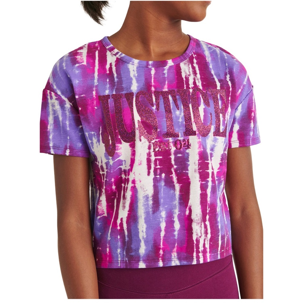 Sparkly, colorful and flat out fun. Justice's Everyday Faves Graphic Tee